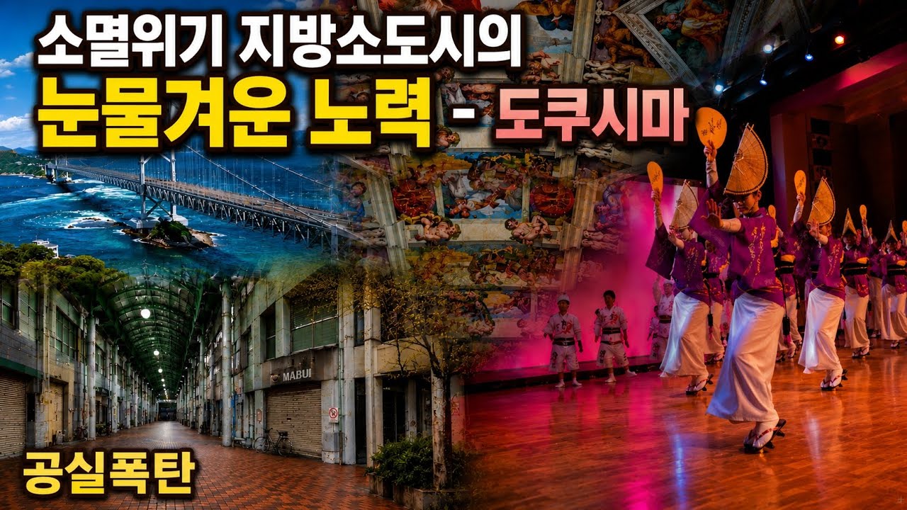 소멸직전 지방소도시의 눈물겨운 반전스토리 도쿠시마. 망하는도시도 살아날수있다